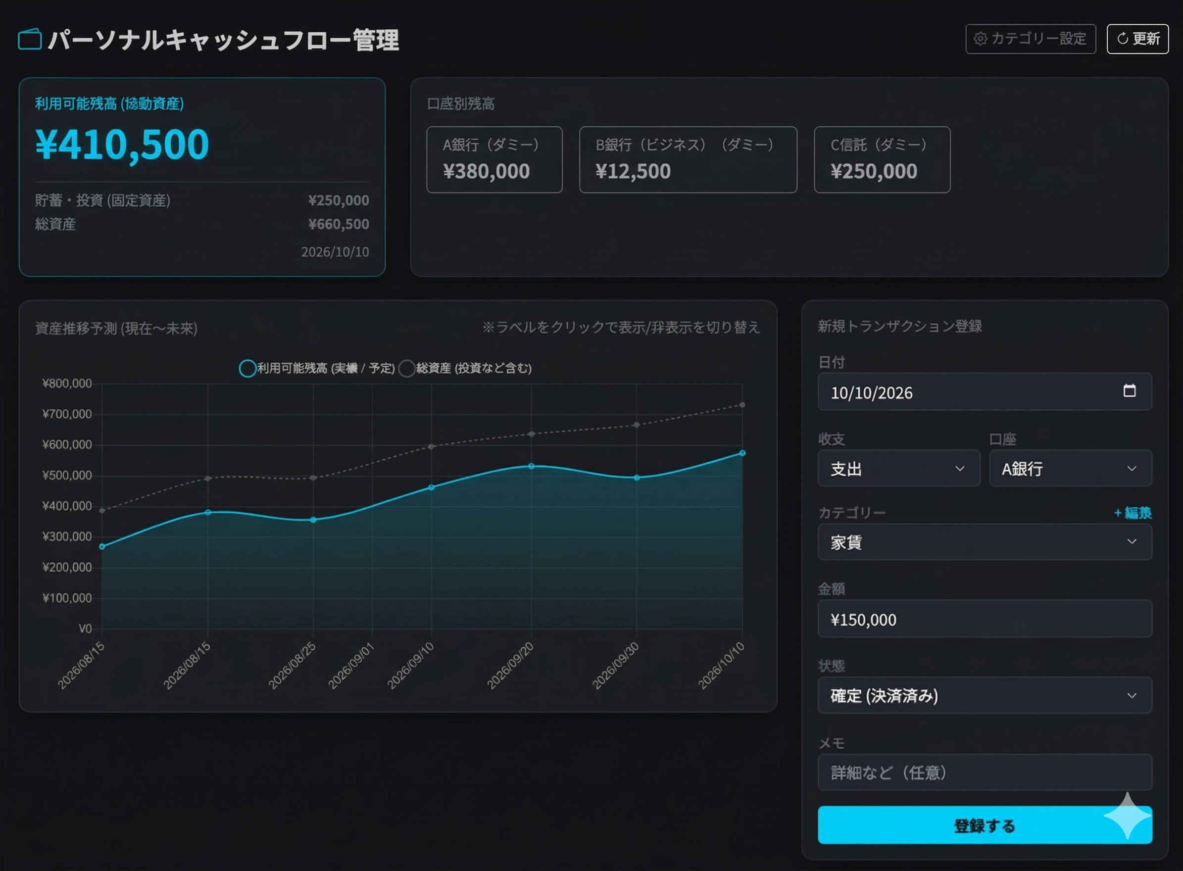 Personal Cashflow App